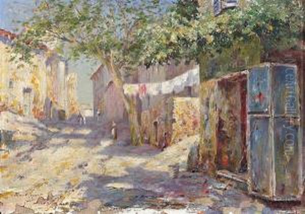 Saint Tropez Oil Painting by Marcel Cogniet