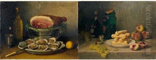 Nature Morte Aux Biscuits Oil Painting by Marie Coignet