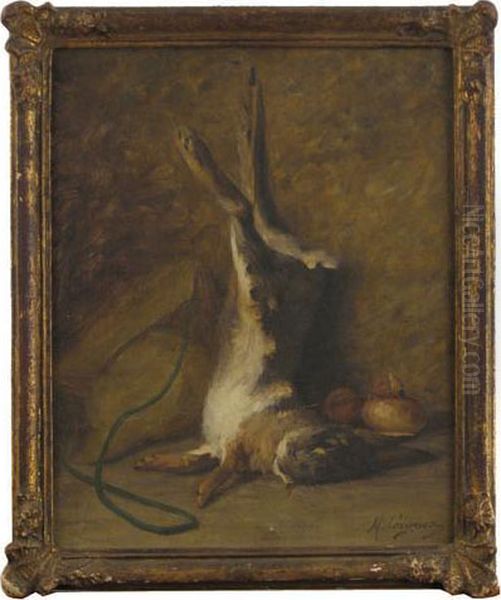 Nature Morte Au Lievre Oil Painting by Marie Coignet