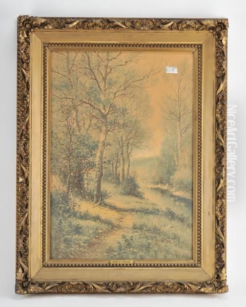 Mountain Landscape Oil Painting by George Ernest Colby