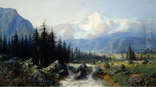 Rocky Mountains Oil Painting by George Ernest Colby