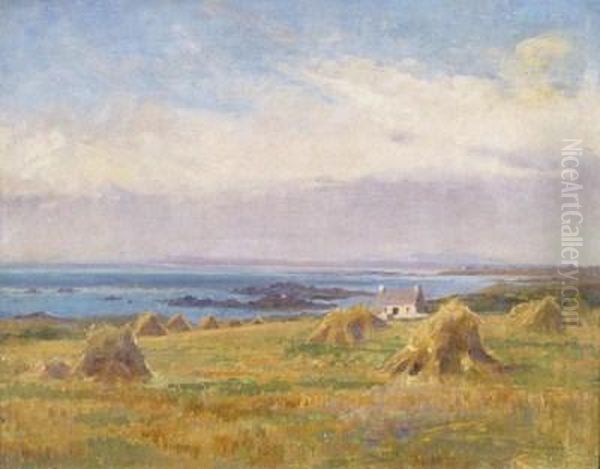 Coastal Landscape, Possibly Scotland Oil Painting by Chisholm Cole