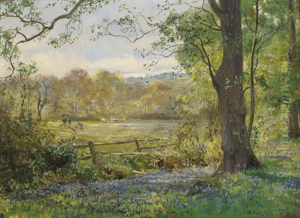 Springtime Oil Painting by George Vicat Cole