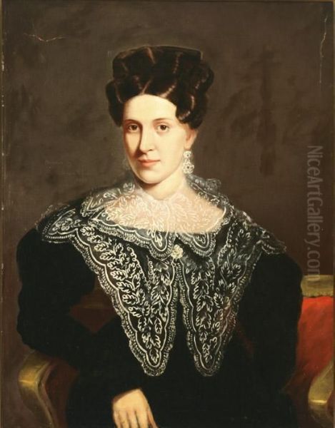 Portrait Of Ann Tayloe by Joseph Greenleaf Cole