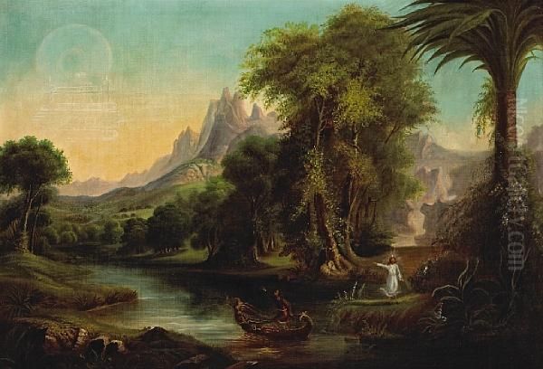 The Voyage Of Life Oil Painting by Thomas Cole