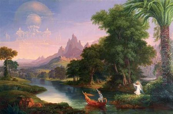 The Voyage Of Life: Youth Oil Painting by Thomas Cole