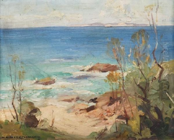 Seascape Oil Painting by Alfred Coleman