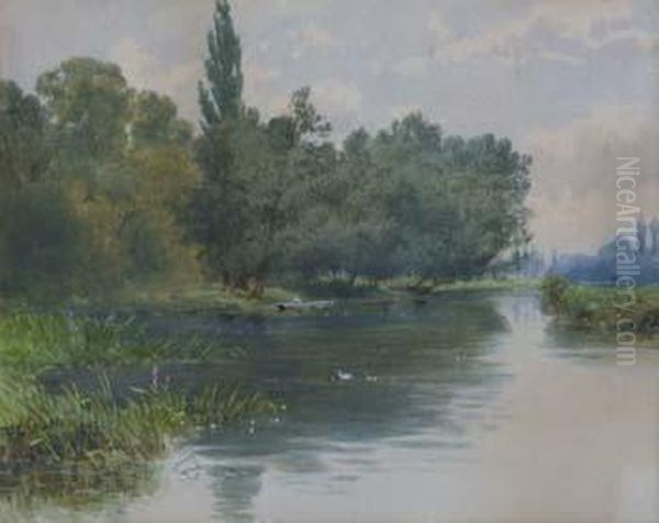 Mapledurham Oil Painting by Francis George Coleridge