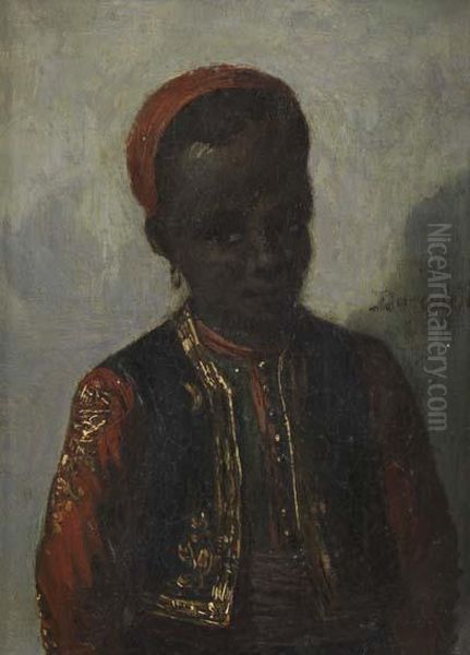 Jeune Maure Oil Painting by Alexandre-Marie Colin