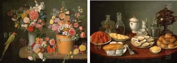 Still Life Oil Painting by Christian Marie L. Colin De La Biochaye