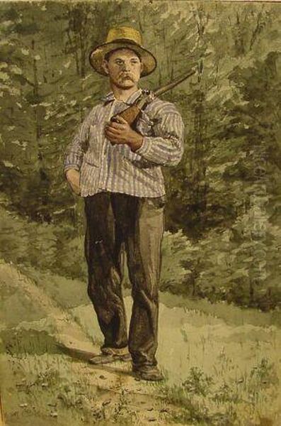 American, Late 19th/early 20th Century
The Hunter Oil Painting by Maximilian Colin