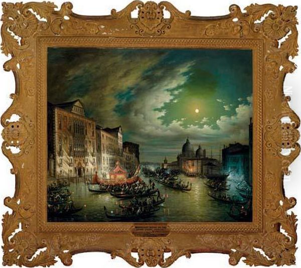 The Grand Canal, Venice Oil Painting by Leone Colle