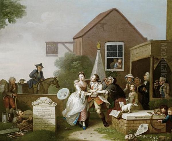 The Rake's Party Oil Painting by John Collet