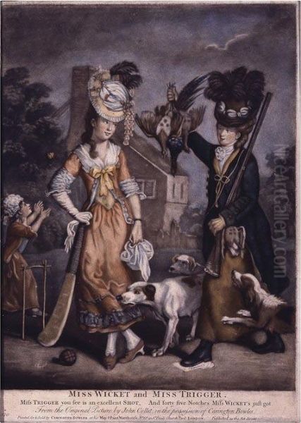 Miss Wicket & Miss Trigger Oil Painting by John Collet