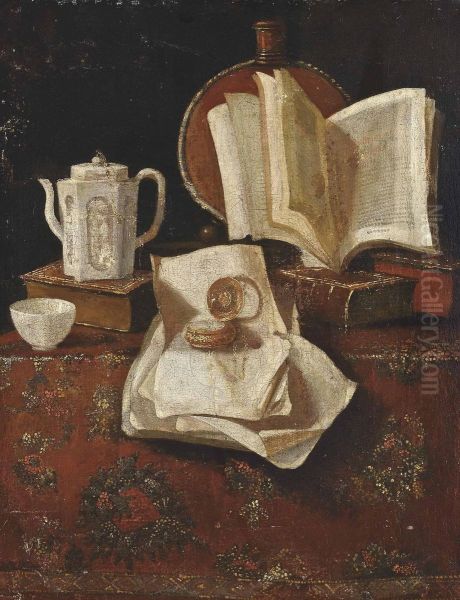 A Vanitas Still Life Oil Painting by Edwart Collier