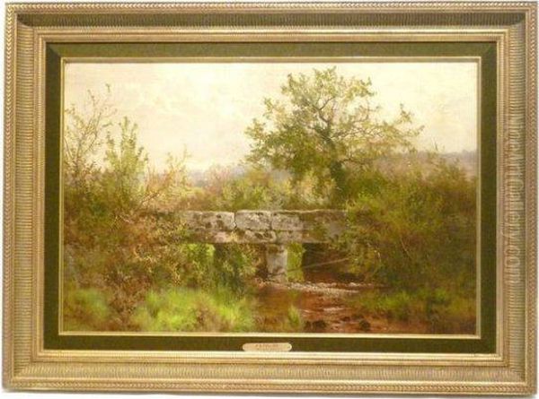 Le Pont De Pierres Oil Painting by Arthur Bevan Collier