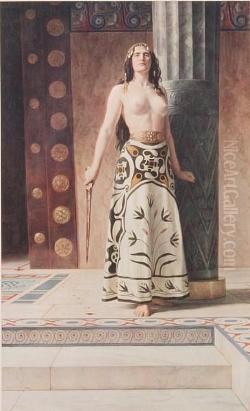 Clytemnestra Oil Painting by John Maler Collier