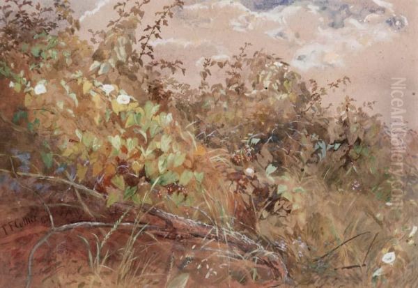 Hedgerow Oil Painting by Thomas Collier