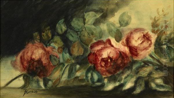 Victorian Flower Studies Oil Painting by Thomas Collier