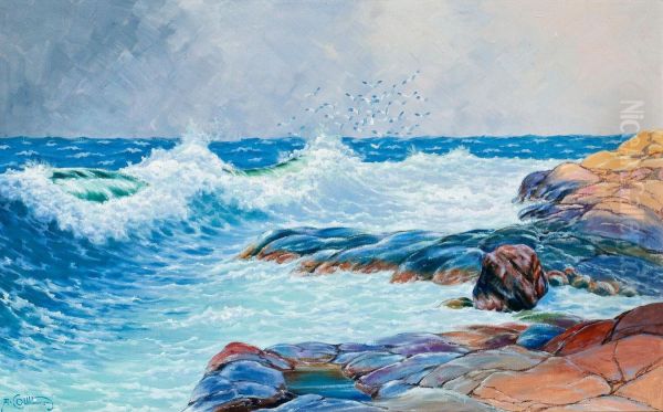 Waves Oil Painting by Alfred Collin