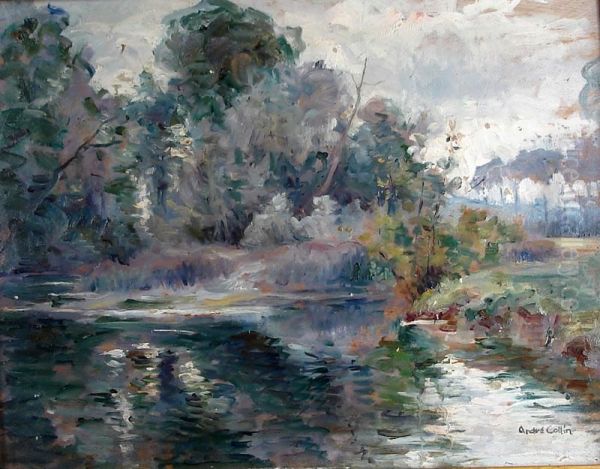 Bord De Riviere Oil Painting by Andre Collin