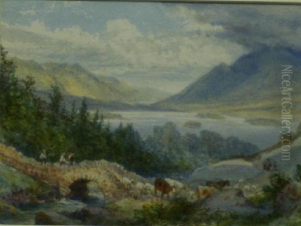 Ashness Bridge, Derwentwater Oil Painting by William Collingwood Smith