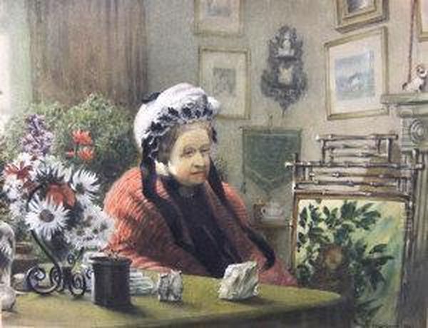 Portrait Of Mrs Beever Oil Painting by William Gersham Collingwood