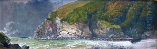 Lea Bay, Lynton Oil Painting by William Collingwood Smith