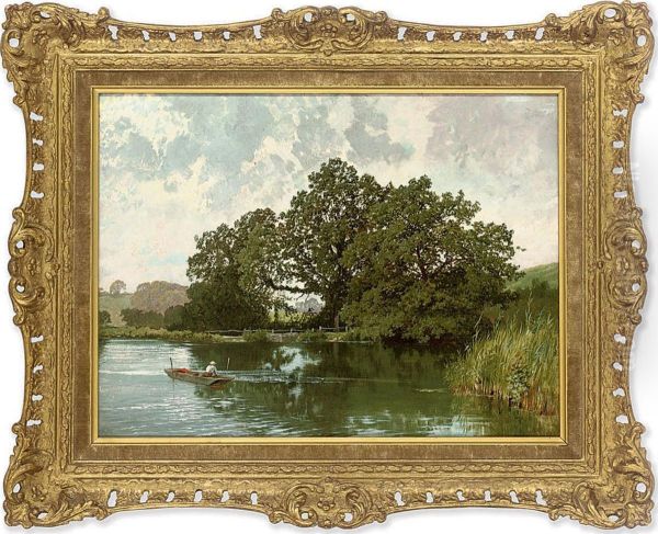 Paddington Mill Pond Oil Painting by Charles Collins