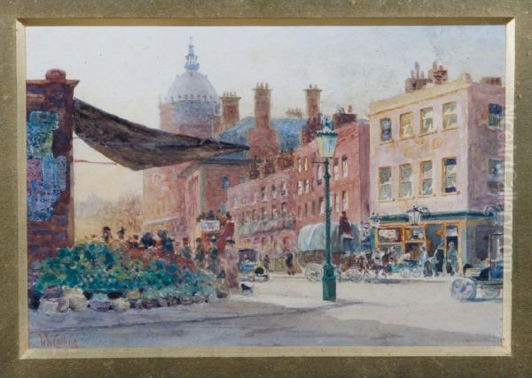 'the Kings Road, Chelsea' Oil Painting by William Wiehe Collins