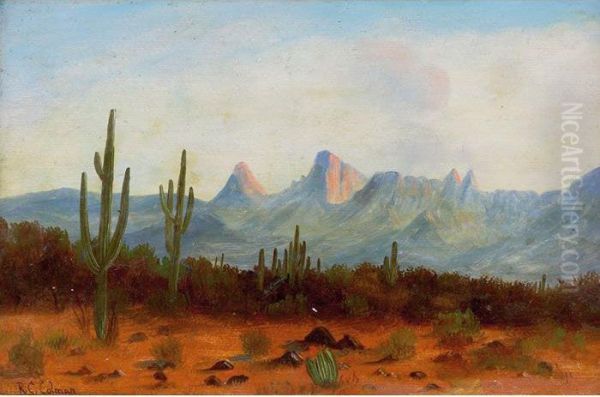 Desert Landscape Oil Painting by Roi Clarkson Colman