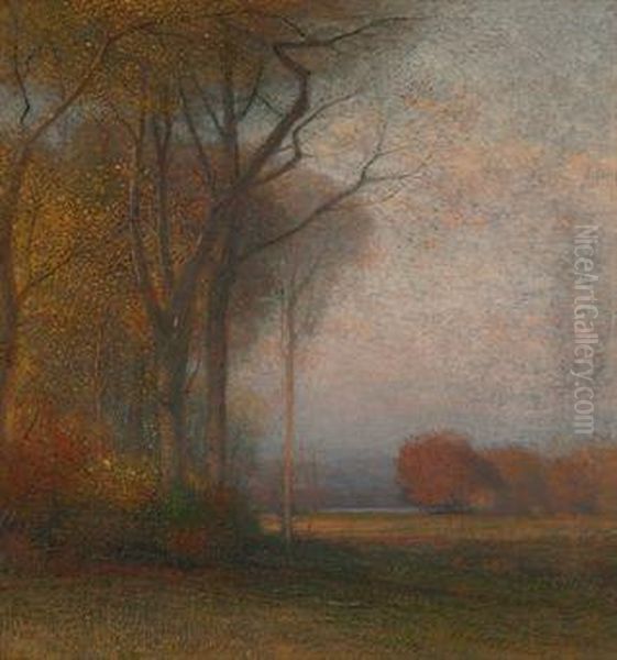 Autumn Landscape Oil Painting by Samuel Colman