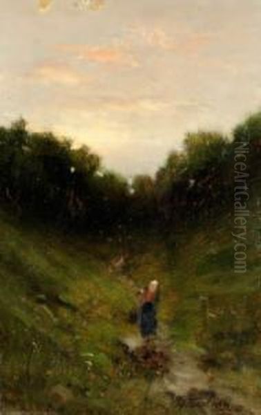 Figura In Campagna Oil Painting by Giovanni Colmo