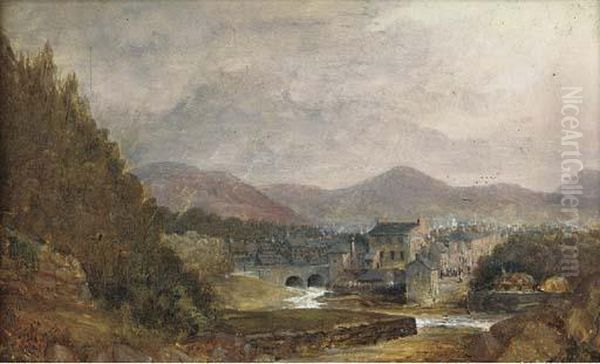 Kenmare From The Old Road To Dunkeron Oil Painting by George Thomas Colomb