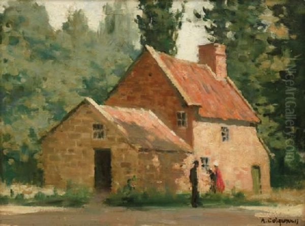 Captain Cook's Cottage Oil Painting by Alexander Colquhoun