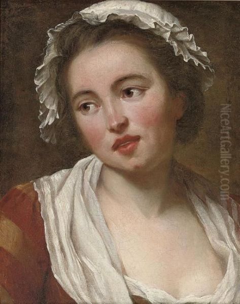 A Maidservant Oil Painting by Jean-Francois Gilles Colson