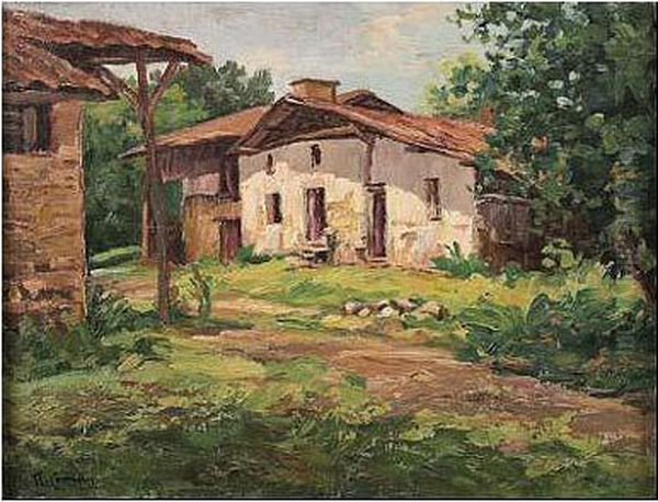 Paisaje Oil Painting by Augusto Comas Y Blanco