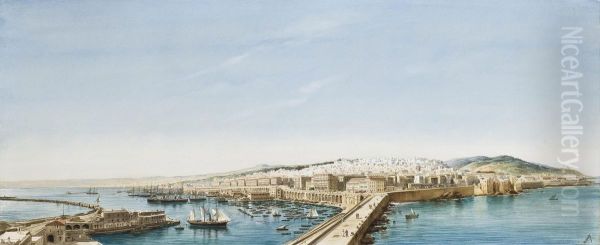 Panorama D'alger Oil Painting by Pierre Comba