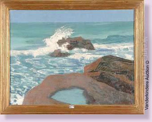 Cote Bretonne Oil Painting by Gisbert Combaz