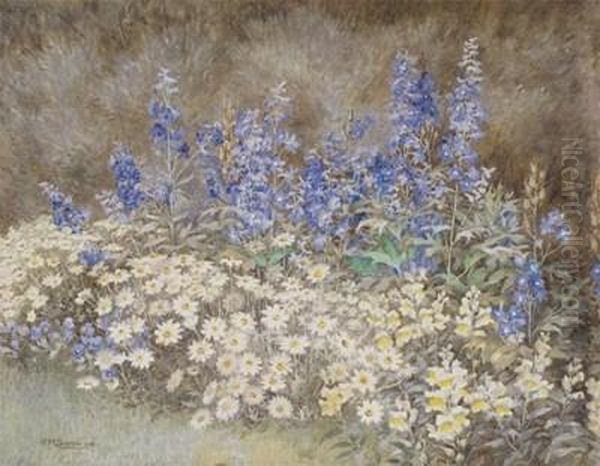 Wild Flowers Oil Painting by Violet Common