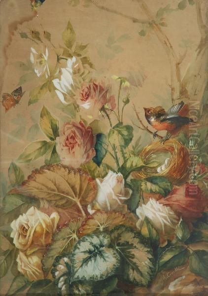 Fiori Euccellino Oil Painting by Angelo Comolli