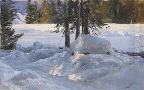 The Winter Sun Oil Painting by Edward Theodore Compton