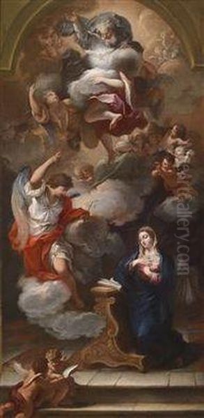 The Annunciation Oil Painting by Sebastiano Conca