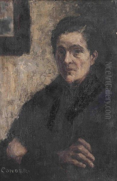 Portrait Of A Woman Oil Painting by Charles Edward Conder