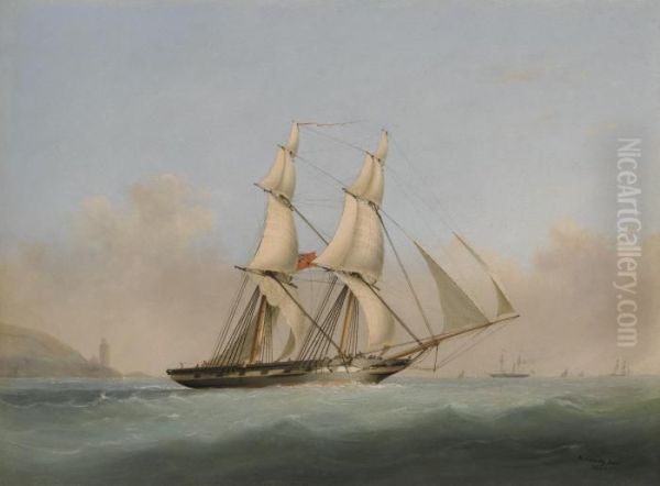 H. M. Brig Acorn; And H. M. Brig Ranger Oil Painting by Condy, Nicholas Matthews