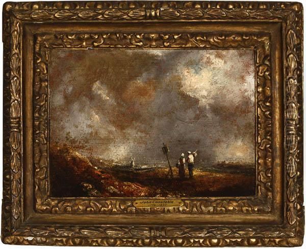 Manner Of Constable Oil Painting by Alfred A. Constable