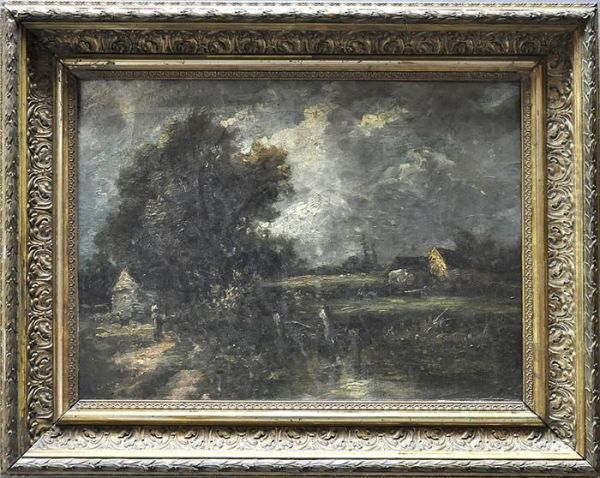 Englische Landschaft Bei Aufziehendem Gewitter Oil Painting by John Constable