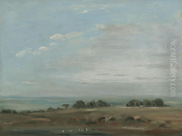 View Of Hampstead Heath Oil Painting by John Constable