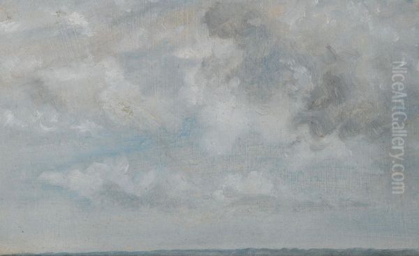 Study Of Clouds Oil Painting by John Constable