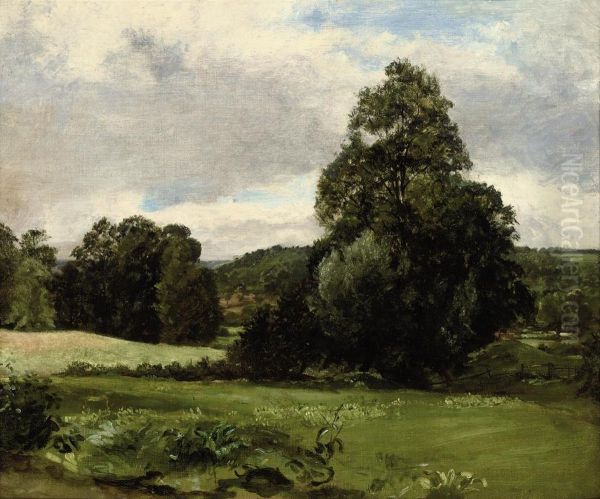 View Of The Entrance To Fen Lane by Lionel Constable